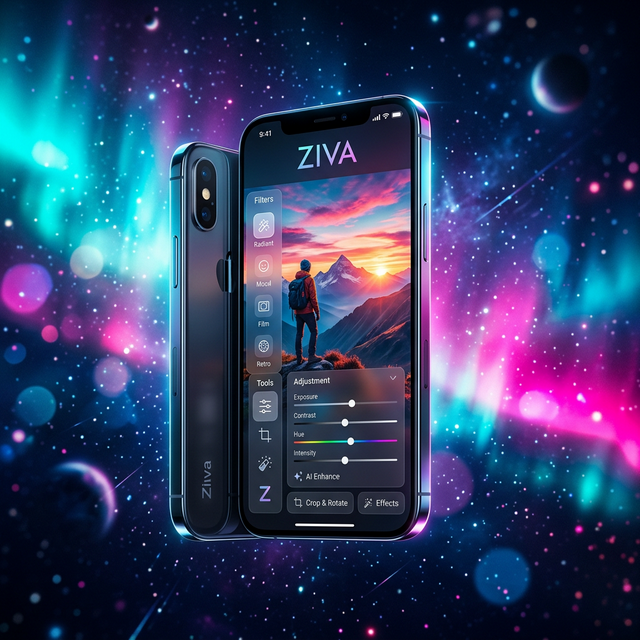 Ziva App mockup